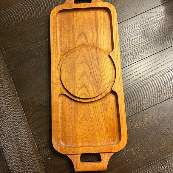 Julie Pomerantz Inc cheese tray with glass dome cover vintage - Picture 3 of 7